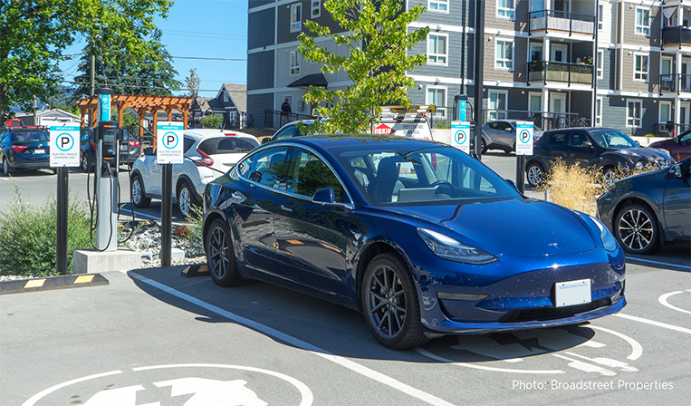 EV charging at Broadstreet Properties